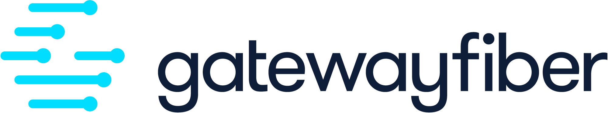 The logo file for Gateway Fiber high-speed internet provider. 